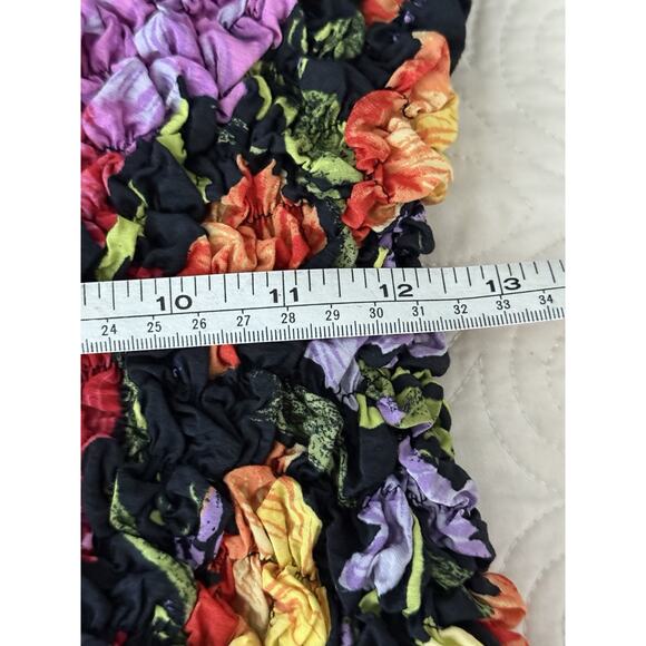 By Anthropologie Yukiko Noritake NWT Square-Neck Pebble-Smocked Dress Size S/M - Picture 15 of 16